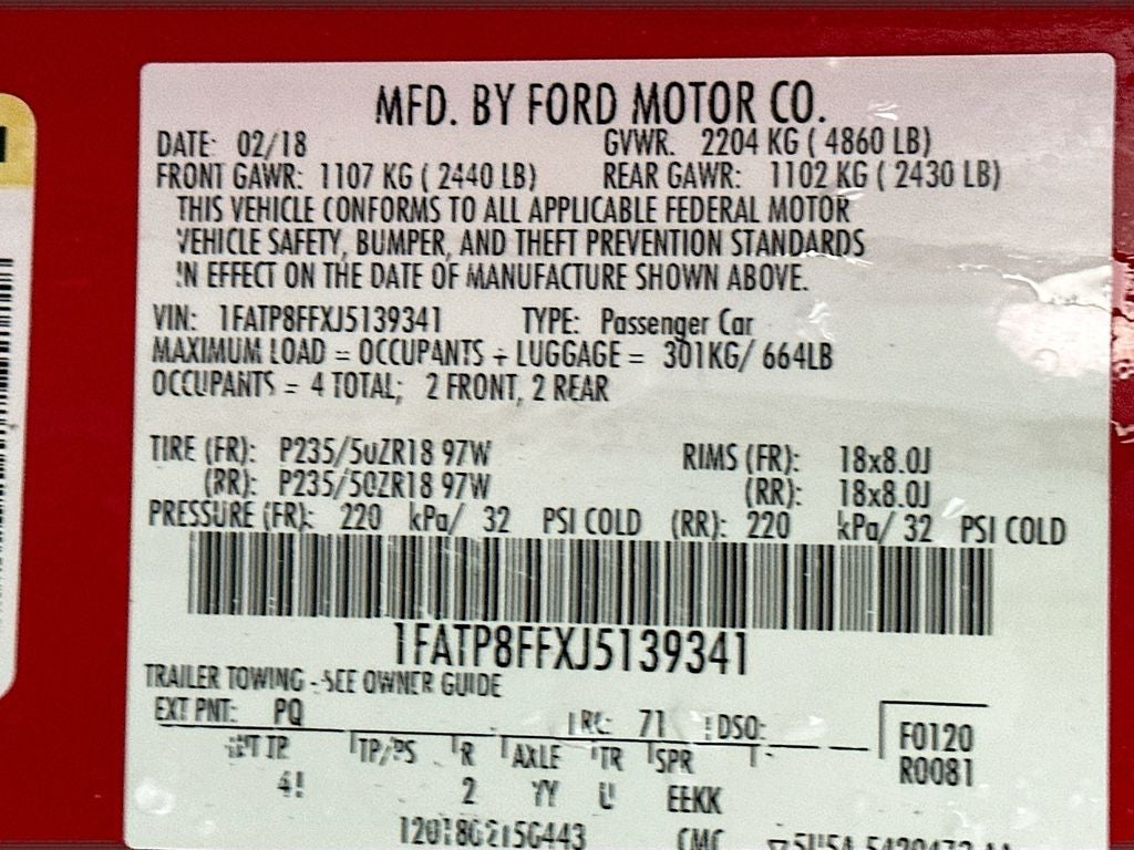 2018 Ford Mustang GT Premium