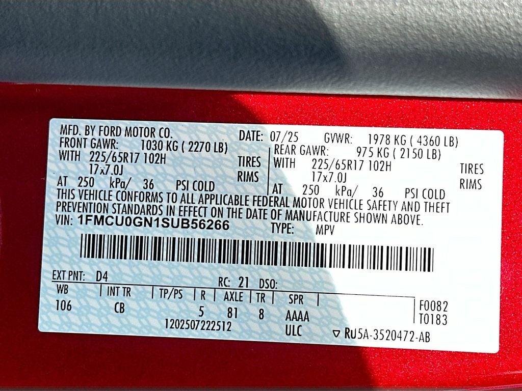 2025 Ford Escape Active