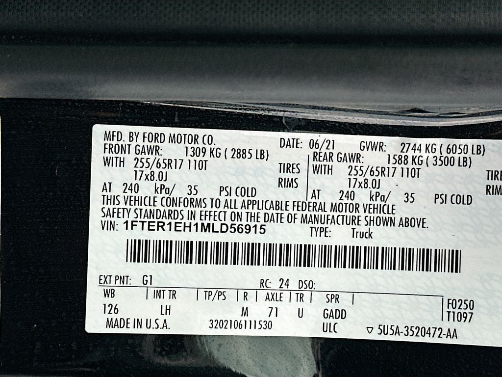 2021 Ford Ranger XLT