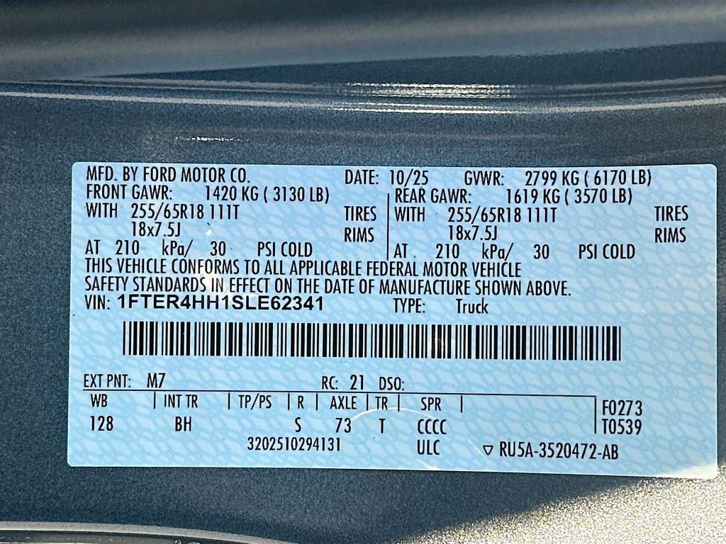 2025 Ford Ranger XLT