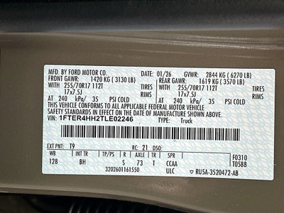 2026 Ford Ranger XLT