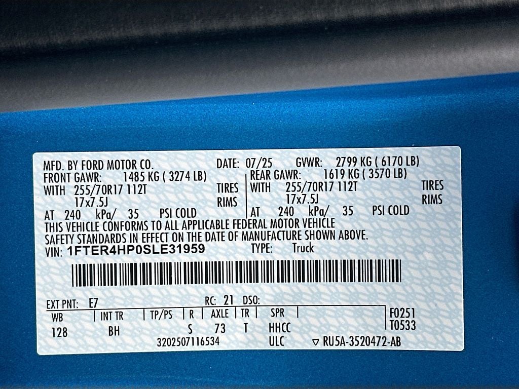 2025 Ford Ranger XLT