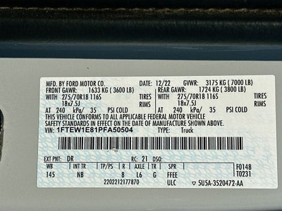 2023 Ford F-150 Tremor