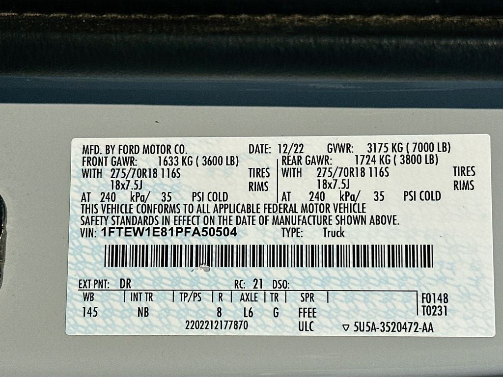 2023 Ford F-150 Tremor