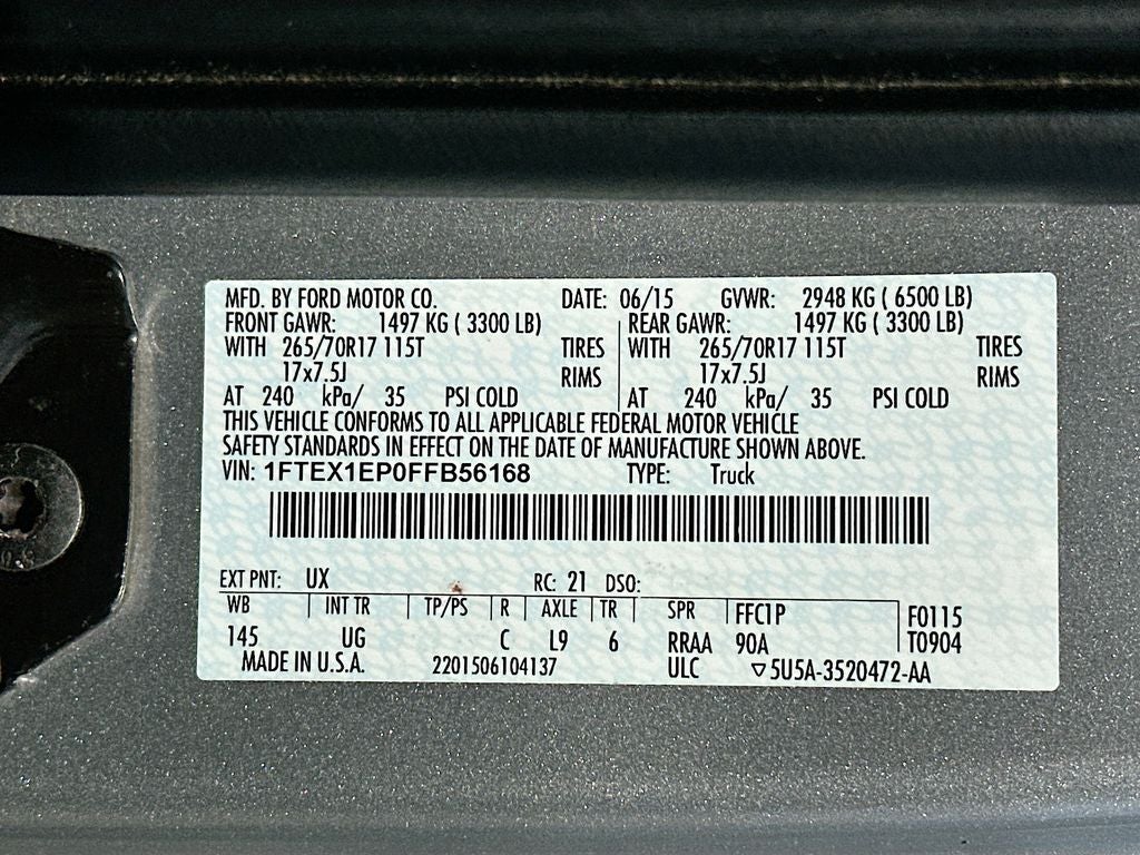2015 Ford F-150 XLT