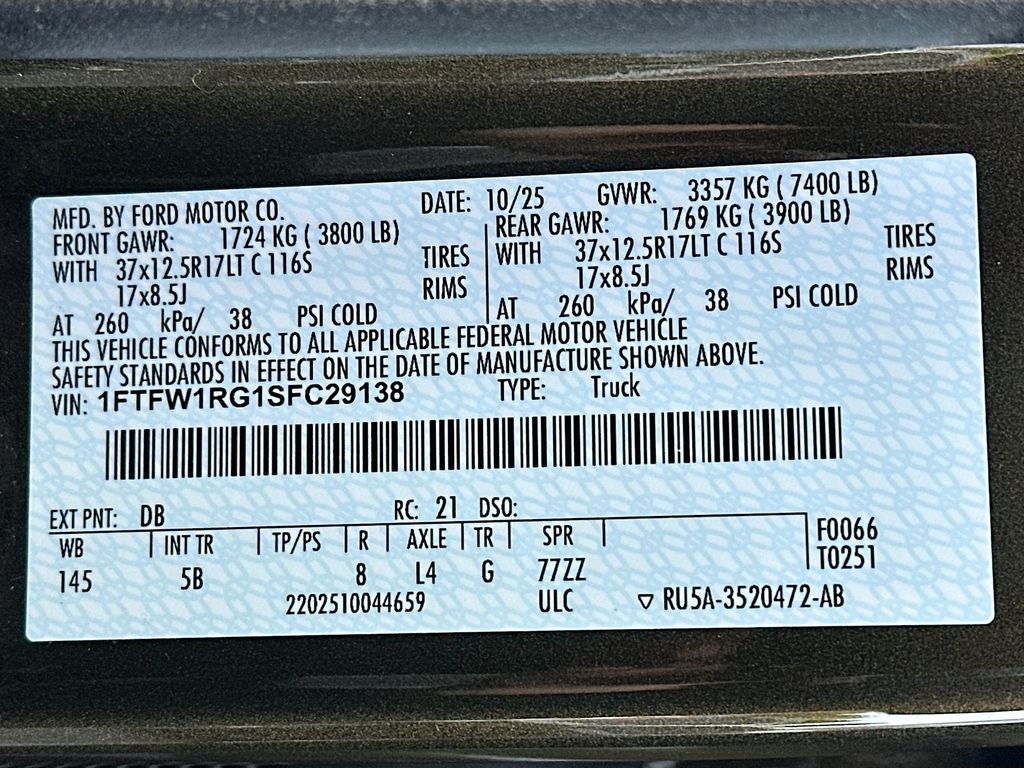 2025 Ford F-150 Raptor