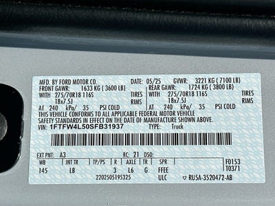 2025 Ford F-150 Tremor