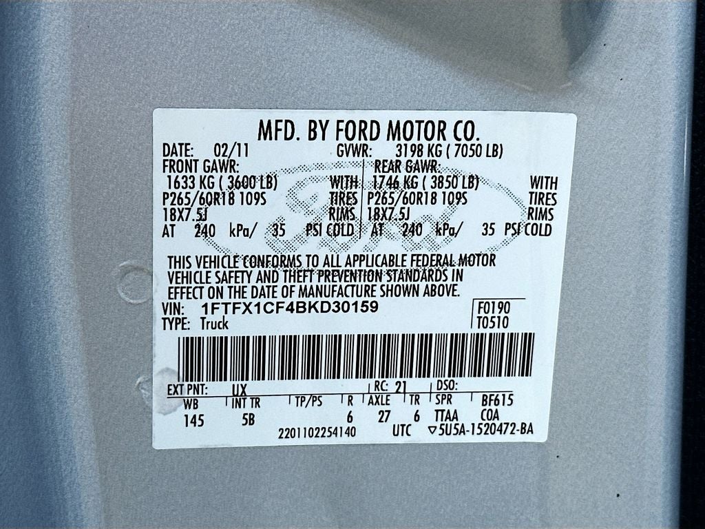 2011 Ford F-150 FX2