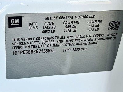 2016 Chevrolet Cruze Limited LT