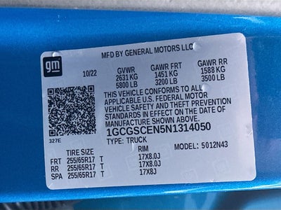 2022 Chevrolet Colorado 2WD LT