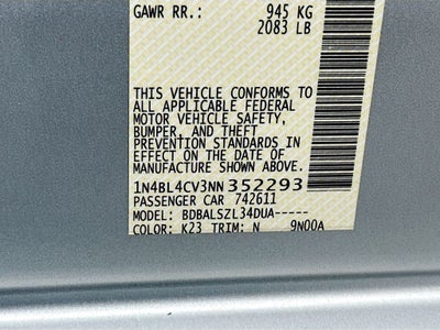 2022 Nissan Altima 2.5 SR