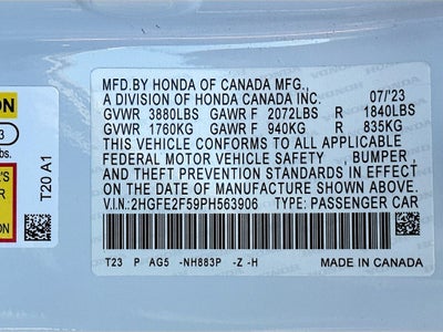 2023 Honda Civic Sport