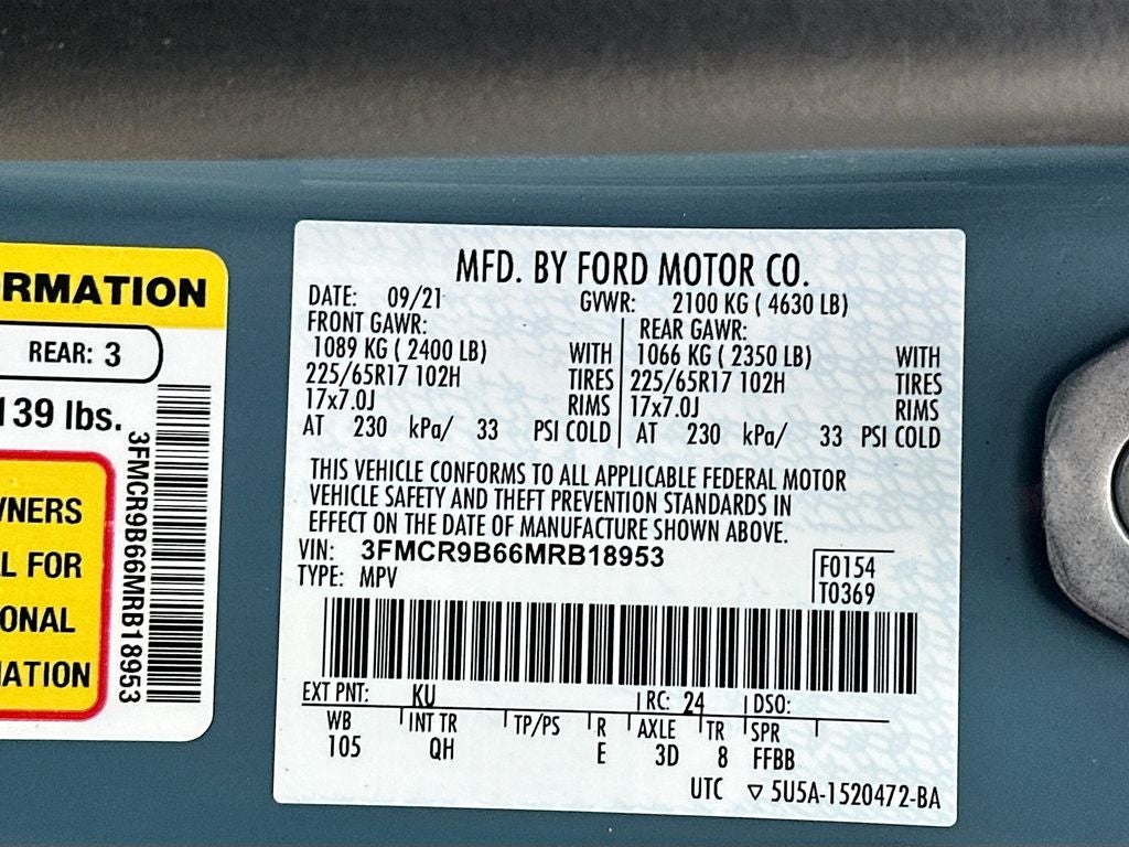 2021 Ford Bronco Sport Big Bend