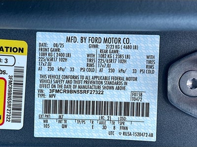 2025 Ford Bronco Sport Big Bend