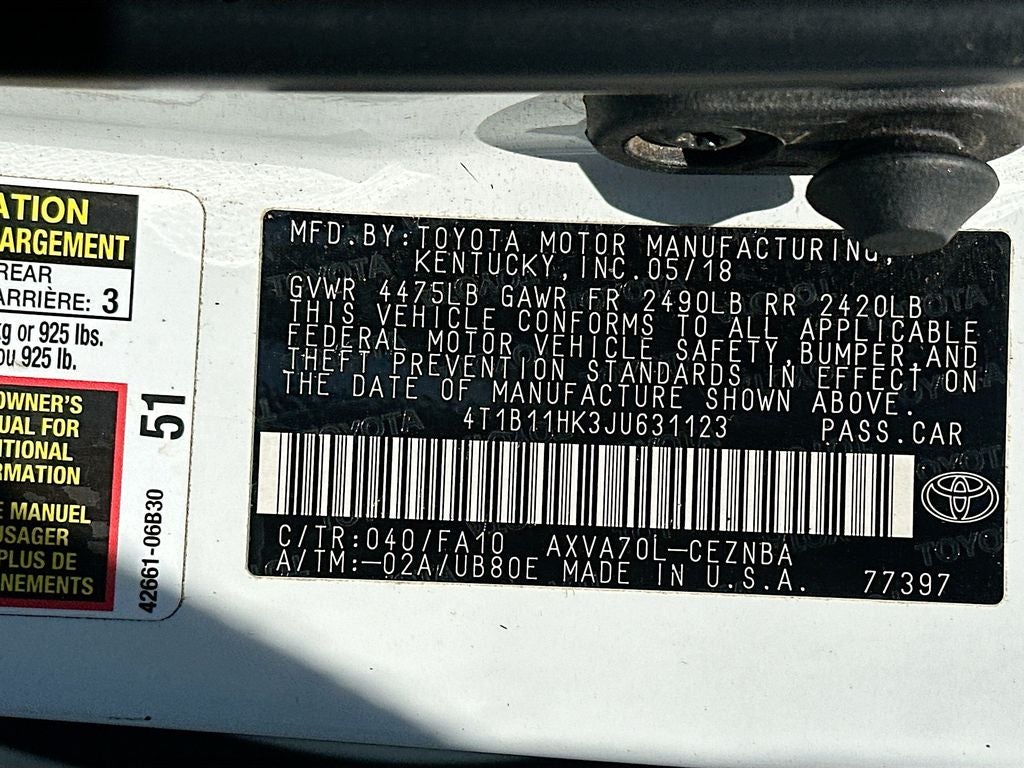 2018 Toyota Camry LE