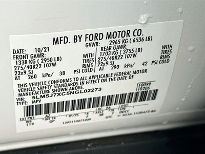 2022 Lincoln Aviator Reserve