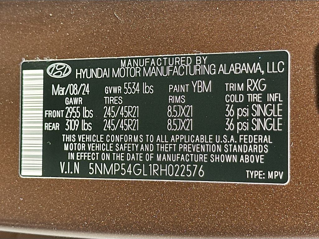 2024 Hyundai Santa Fe Calligraphy