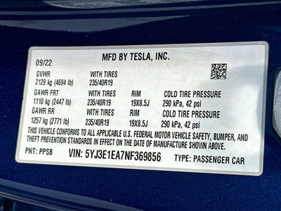 2022 Tesla Model 3 Base