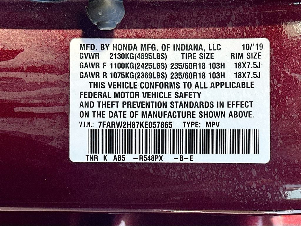 2019 Honda CR-V EX-L