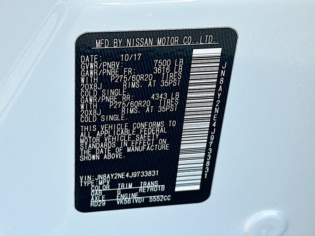 2018 Nissan Armada Platinum