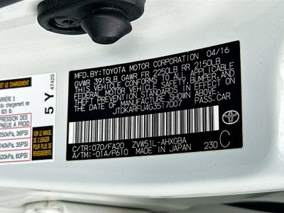 2016 Toyota Prius Three